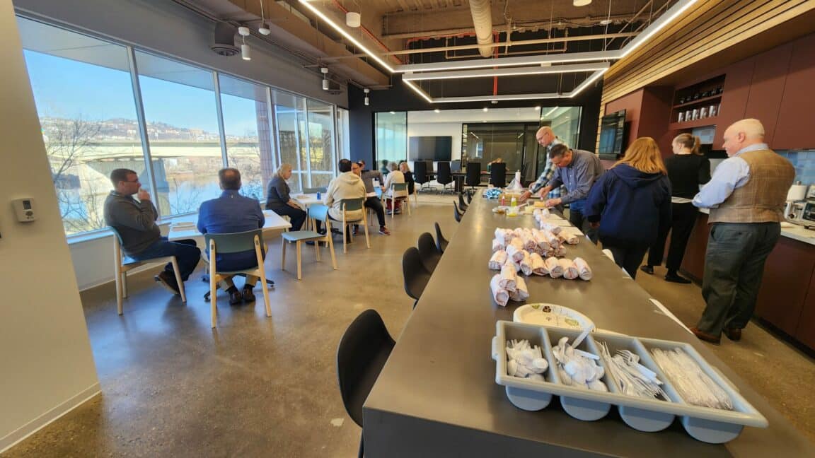 The kitchen in the Buncher Company's new space