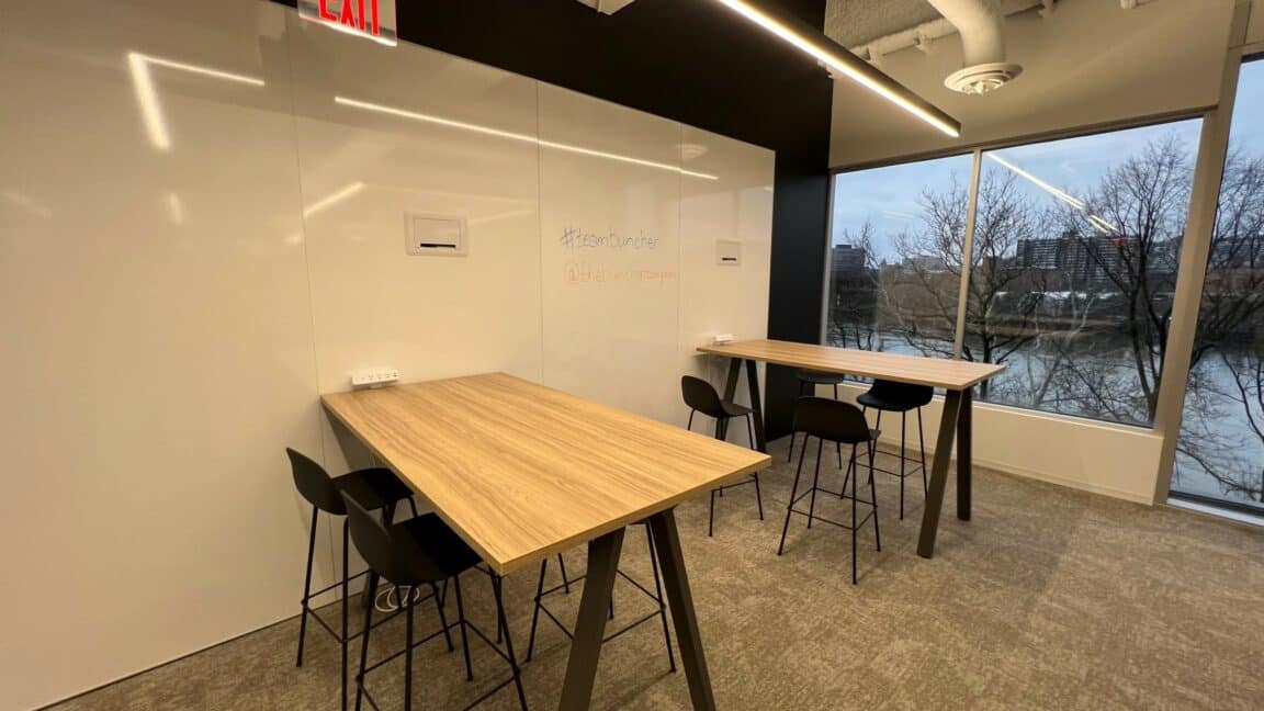 Communal work space for employees to collaborate